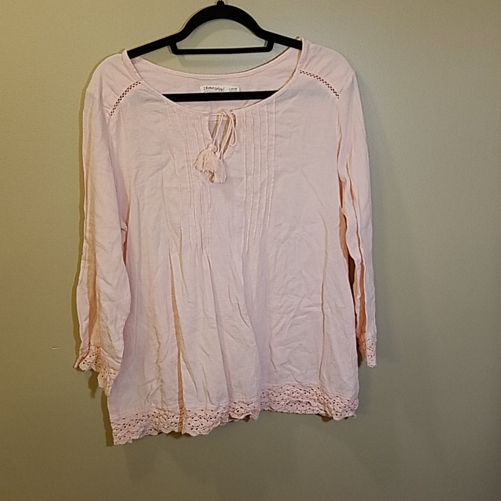Soft pink blouse